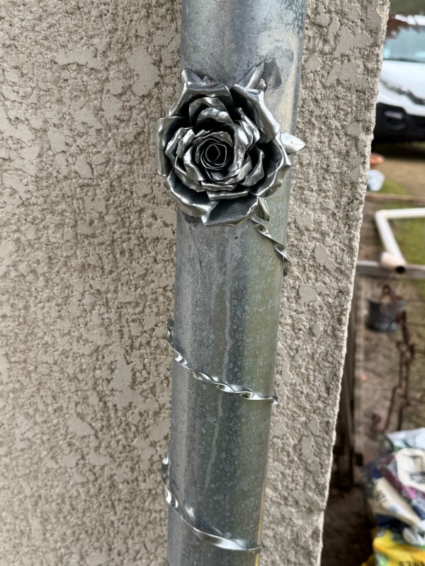 fabrication de rose en zinc